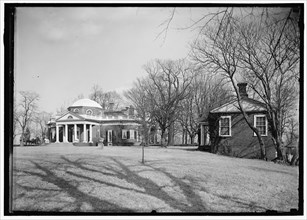 Monticello - exterior, between 1914 and 1918.