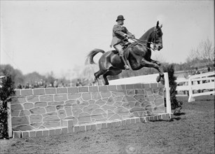 Horse Shows - Col. A.W. Dunn, Hurdling, 1911.