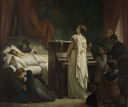 The Death of Chopin, 1885. Creator: Barrias, Félix-Joseph (1822-1907).