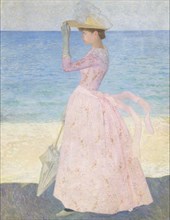 Woman with a parasol, c. 1895. Creator: Maillol, Aristide (1861-1944).