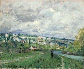 The Seine near Saint-Cloud, 1877. Creator: Sisley, Alfred (1839-1899).