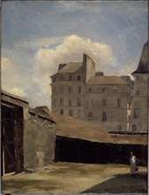 Old Hotel-Dieu, kitchen courtyard, 1882.
