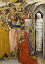 The Raising of Lazarus, ca 1365. Creator: Luca di Tommè (c. 1330-1389).