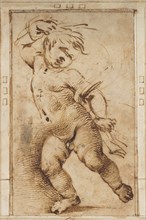 Dancing Putto Holding a Drapery, c. 1493/1497.