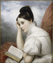 The Reader (La Liseuse) , 1829. Creator: Steuben, Charles de (1788-1856).
