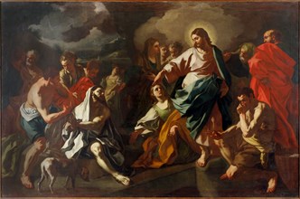 The Raising of Lazarus, c. 1725. Creator: De Mura, Francesco (1696-1782).