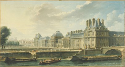 Tuileries Palace, seen from Quai d'Orsay, 1757.