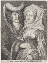 Saint Pepin I and his daughter, Saint Begga, ca. 1650-1700.