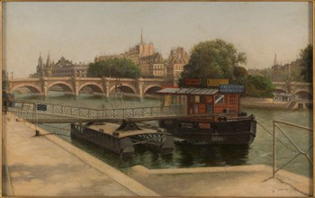 Pont-Neuf seen from the Louvre quay, 1900.