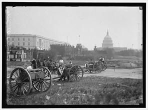 D.C. Art. practice gunnery, between 1909 and 1923.