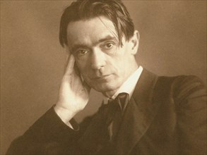 Portrait of the philosopher Rudolf Steiner (1861-1925). Private Collection.