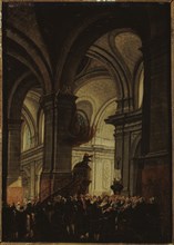Capuchin sermon in Saint-Roch church, 1780.