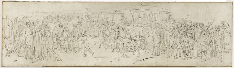 Les coucous sur le quai des Tuileries, c1805.