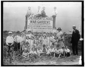 War Garden: Sheridan School, between 1910 and 1920.