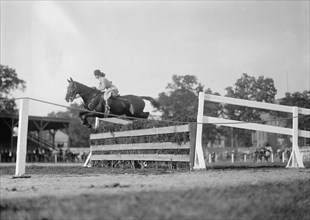 Horse Shows - Unidentified Entrants, Jumping, 1910.