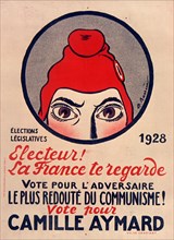 Electeur! la France te regarde , 1928. Private Collection.