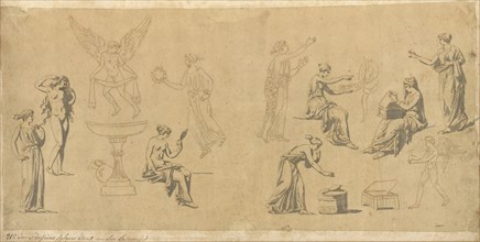 Studies of Classical Women, with Eros, 1775/80.