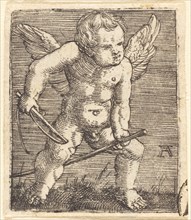 Winged Genii with Hobby Horse and Whip, c. 1520.