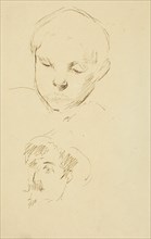 Profile of a Boy and Self-Portrait [recto], 1884-1888.