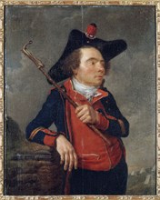 Portrait of an artilleryman from the National Guard, c1789.