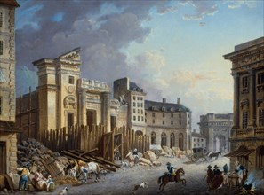 Demolition of Saint-Barthelemy church, c1791.