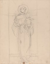 Standing Saint holding the Christ Child, 1896.