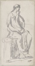 Classical Sculpture of a Pensive Woman, 1775/80.