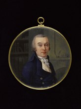 Portrait of a man in a library, between 1800 and 1810.
