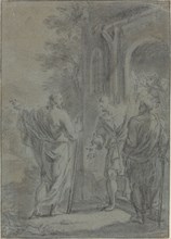 Figures (Christ Calling One of the Apostles?), 17th century.