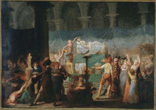 Marat's funeral, at Cordeliers church, July 15 and 16, 1793.