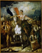 Liberty, allegory of the days of 1830, c1830.