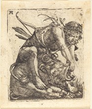 Hercules Overcoming the Nemean Lion, c. 1520/1525.