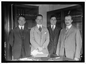 David Lawrence?, 2nd from left, between 1916 and 1918.