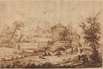 Landscape with Fortress and River, second half 18th century.