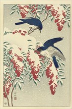 Flycatchers on the sacred bamboo, 1925-1936. Private Collection.