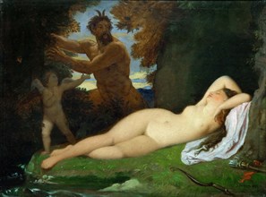Jupiter and Antiope, 1851. Found in the collection of the Musée d'Orsay, Paris.