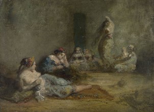 Le harem, between 1855 and 1856.
