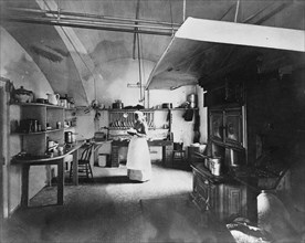 White House kitchen, between c1891 and 1893.