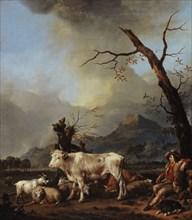 The Shepherd and his Flock, between 1642 and 1674.