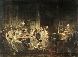 Le Salon de M. Irisson, le soir du 19 août 1839, c1844.