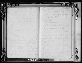 Pages From Diary of Admiral George Dewey, U.S.N., 1910. Creator: Harris & Ewing.
