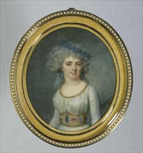 Portrait of Mademoiselle Raucourt, 1790.