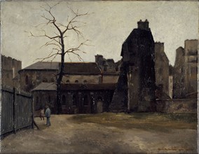 Old Hotel-Dieu, courtyard of central office, 1882.