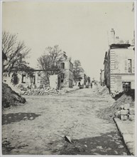 Main street of Champigny, Champigny-sur-Marne, 1871.