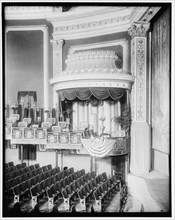 President's Box, Belasco Theater, between 1910 and 1920. USA.