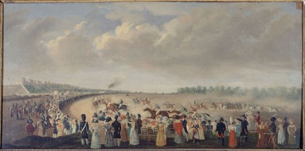 Races at Champ-de-Mars, current 8th arrondissemnt, around 1830.