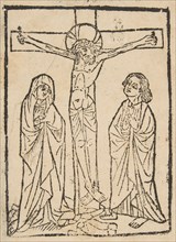 Christ on the Cross, with the Virgin and Saint John, 15th century.