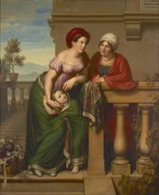 The Family of an Actress, 1816. Creator: Leybold, Karl Jakob Theodor (1786-1844).
