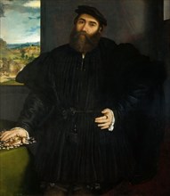 Portrait of a Man (Mercurio Bua), 1530-1535. Creator: Lotto, Lorenzo (1480-1556).