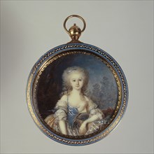 Portrait of a young blonde woman, c1780.